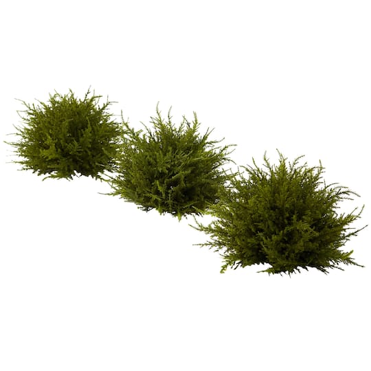 7.5" Cedar Balls, 3ct. By Nearly Natural in Green | Michaels®